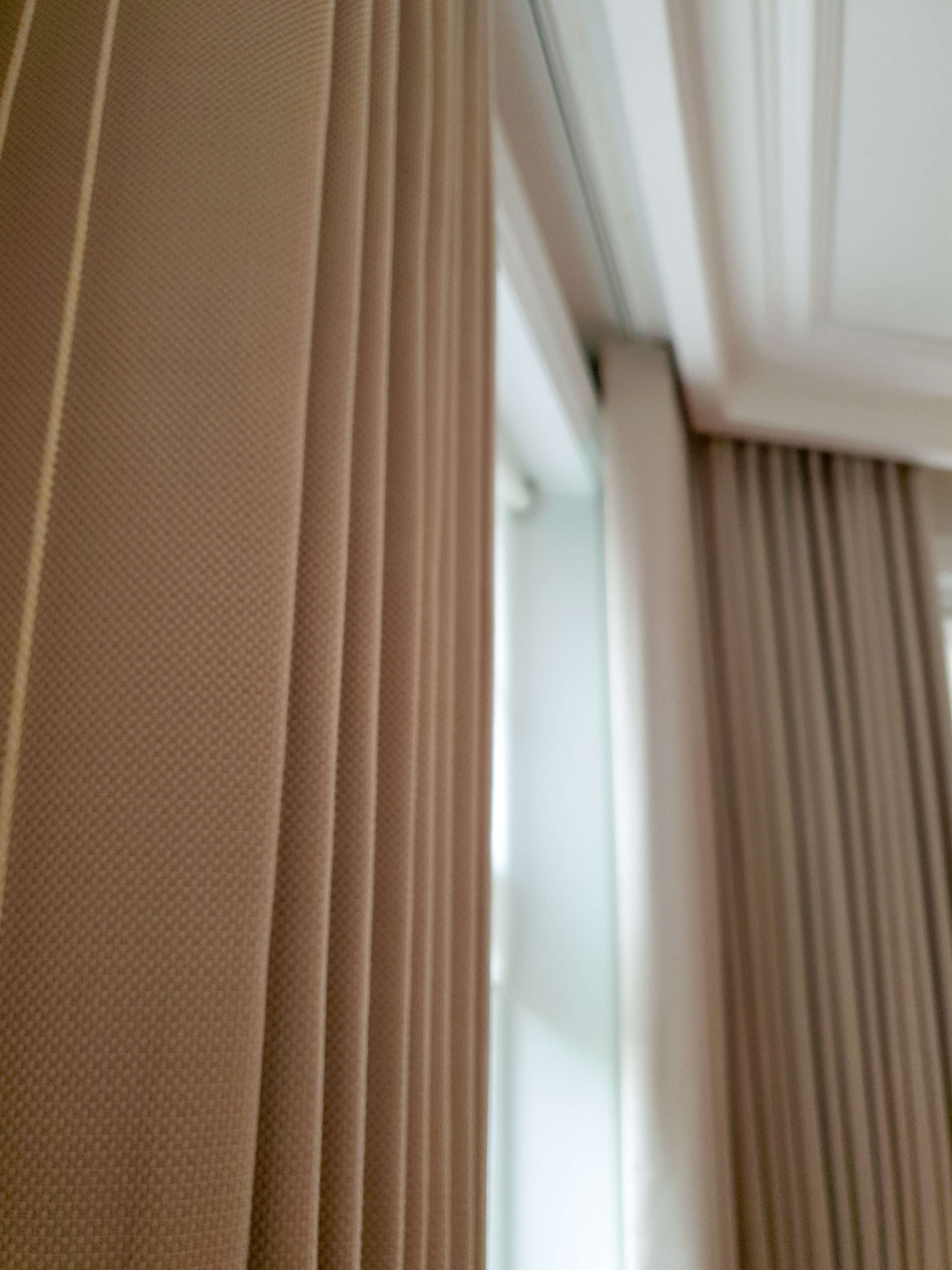Close up wave curtains