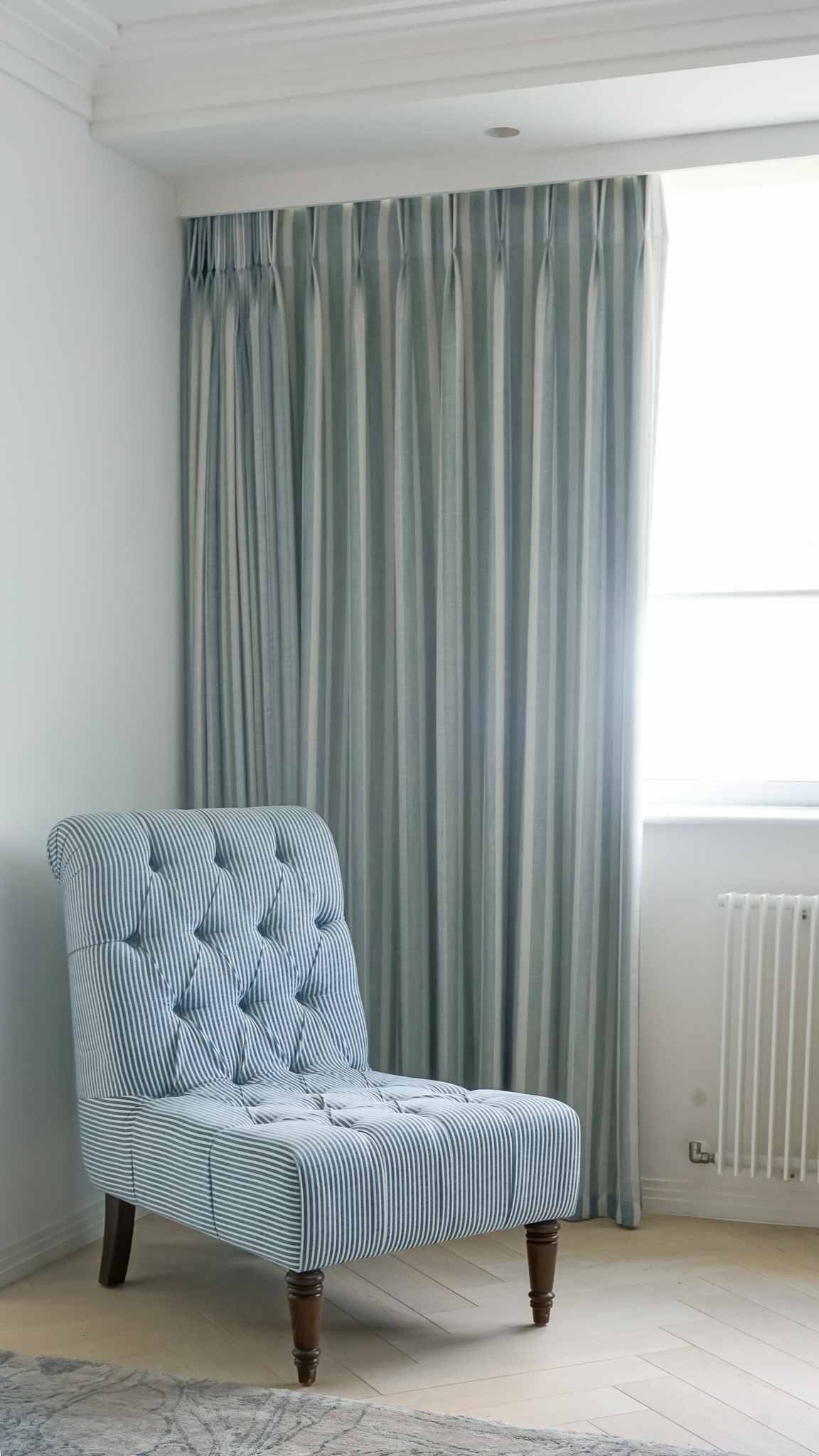 Blue Bedroom Curtain